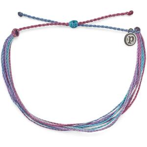 Pura Vida Original Moonlit Seas or Sunbleached Bracelet – 100% Waterproof, Adjustable Band – Plated Brand Charm(Moonlit Seas)