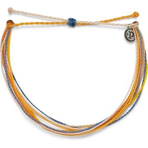 Pura Vida Original Moonlit Seas or Sunbleached Bracelet – 100% Waterproof, Adjustable Band – Plated Brand Charm(Sunbleached)