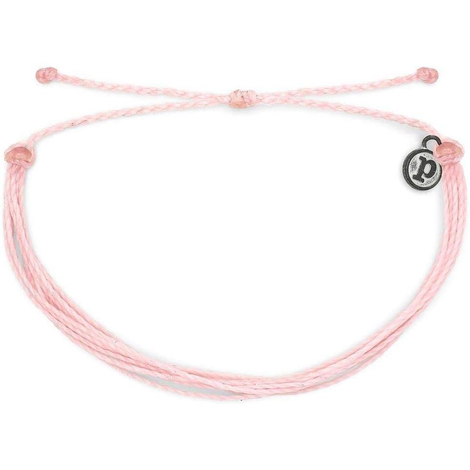 imagePura Vida Jewelry Bracelets  100 Waterproof and Handmade wCoated Charm Adjustable BandBubble Gum