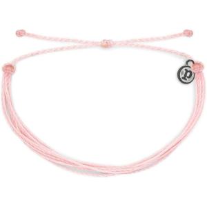 Pura Vida Jewelry Bracelets – 100% Waterproof and Handmade w/Coated Charm, Adjustable Band(Bubble Gum)