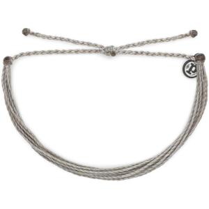 Pura Vida Jewelry Bracelets – 100% Waterproof and Handmade w/Coated Charm, Adjustable Band(Silver Light)