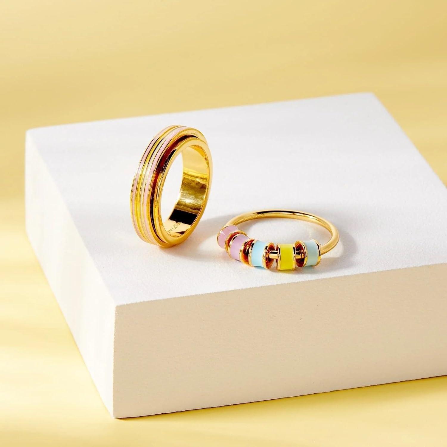 imagePura Vida Boho Turquoise Stud 925 Sterling Silver Ring Size 59yellow gold