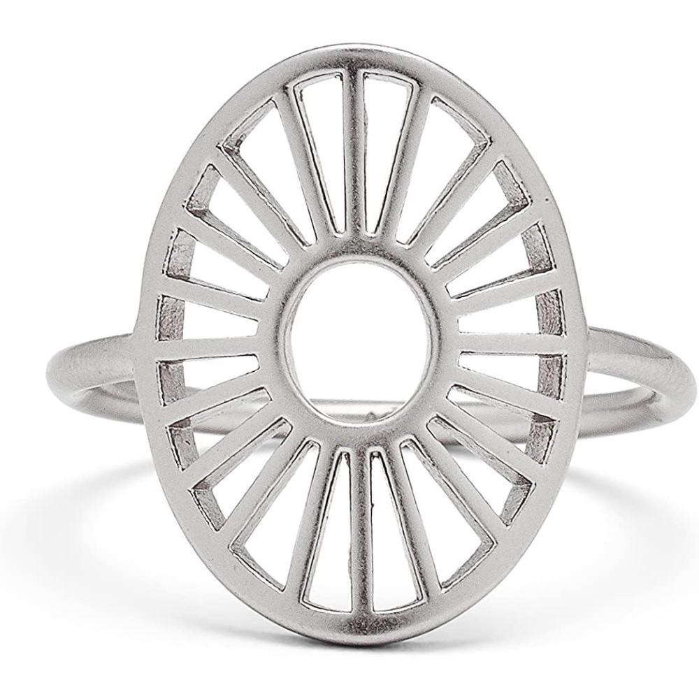 imagePura Vida Boho Turquoise Stud 925 Sterling Silver Ring Size 59Silver