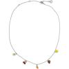 imagePura Vida 14 Silver Fruit Charms Choker Necklace  Adjustable Length Brass Base  3 Extender