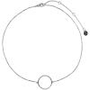 imagePura Vida 14 SilverPlated Circle Charm Choker Necklace  Adjustable Chain Brass Base  3 Extender