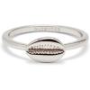 imagePura Vida SilverPlated Cowrie Ring Brass Base Band Design Size 59