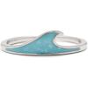imagePura Vida SilverPlated Enamel Wave Stackable Ring  Brass Band Design  Sizes 59