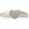 imagePura Vida SilverPlated Heart Signet Ring  Sterling Silver Band Design  Sizes 59