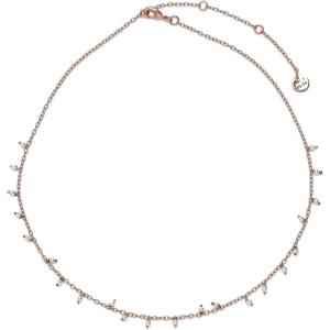 Pura Vida 14″ Silver or Rose Gold Hanging Pearl Beaded Choker Necklace – Statement Necklace with Synthetic Pearls – Necklace for Women, Necklaces for Ladies, Boho Jewelry for Women – 3″ Extender(Rose Gold)