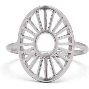 Pura Vida Boho Turquoise Stud .925 Sterling Silver Ring Size 5-9(Silver)