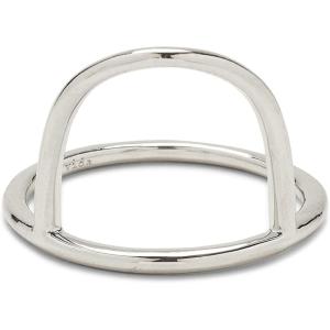 Pura Vida Ring Silver Arch Statement Ring – Handmade Ring with Thin Band, Brass Base with Rhodium Plate & E-Coat – Silver Rings for Women, Cute Rings, Boho Jewelry for Women – Size 5-9