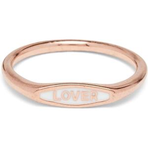 Pura Vida Rose Gold Lover Enamel Ring – Brass Base Design – Sizes 5-9