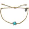 imagePura Vida Silver Celestial Sun Braided Bracelet wCitrine or Turquoise Stone  Adjustable Band Brand CharmSahara