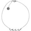 imagePura Vida Silver or Gold or Rose Gold Plated Delicate Wave Anklet  Branded Charm Adjustable Band  Cable ChainSilver