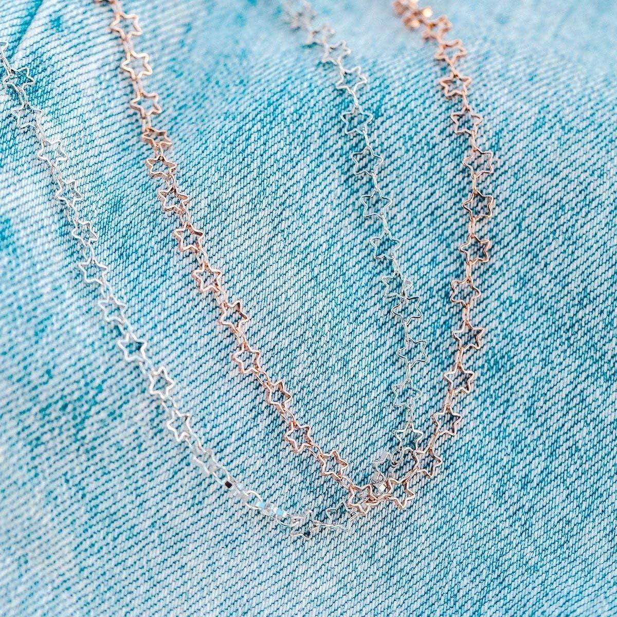 imagePura Vida 14 Silver or Rose Gold Seeing Stars Choker Necklace  Brand Charm 3 ExtenderRose Gold