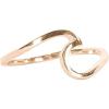 imagePura Vida Rose Gold Coated Wave Ring  Gold Plated 925 Sterling Silver  Size 7