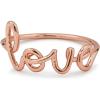 imagePura Vida Rose Gold Plated Love Wire Wrap Ring  Brass Base Band Stylish Design  Size 59