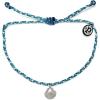 imagePura Vida Silver or Rose GoldPlated La Concha Bracelet  Adjustable Band Coated Brand CharmSilver  Blue