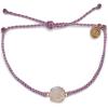 imagePura Vida Silver or Rose GoldPlated Rainbow Geode Braided Bracelet  Adjustable Band Brand CharmRose Gold  Lavender