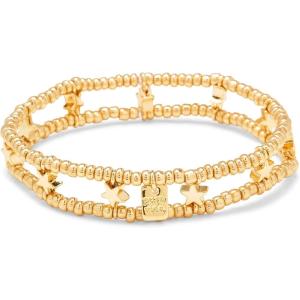 Pura Vida Bracelet Gold Star Charm Bracelet – Beaded Bracelet with Stretchable Cord, String Bracelet for Women – Stackable Bracelets, Handmade Braceletss – One Size