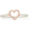 imagePura Vida SilverPlated Open Heart Ring  925 Sterling Silver Band Design  Sizes 59