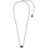 imagePura Vida 14 SilverPlated Crystal Cove Choker Necklace wAmethyst Charm  Adjustable Chain Brass Base  3 Extender