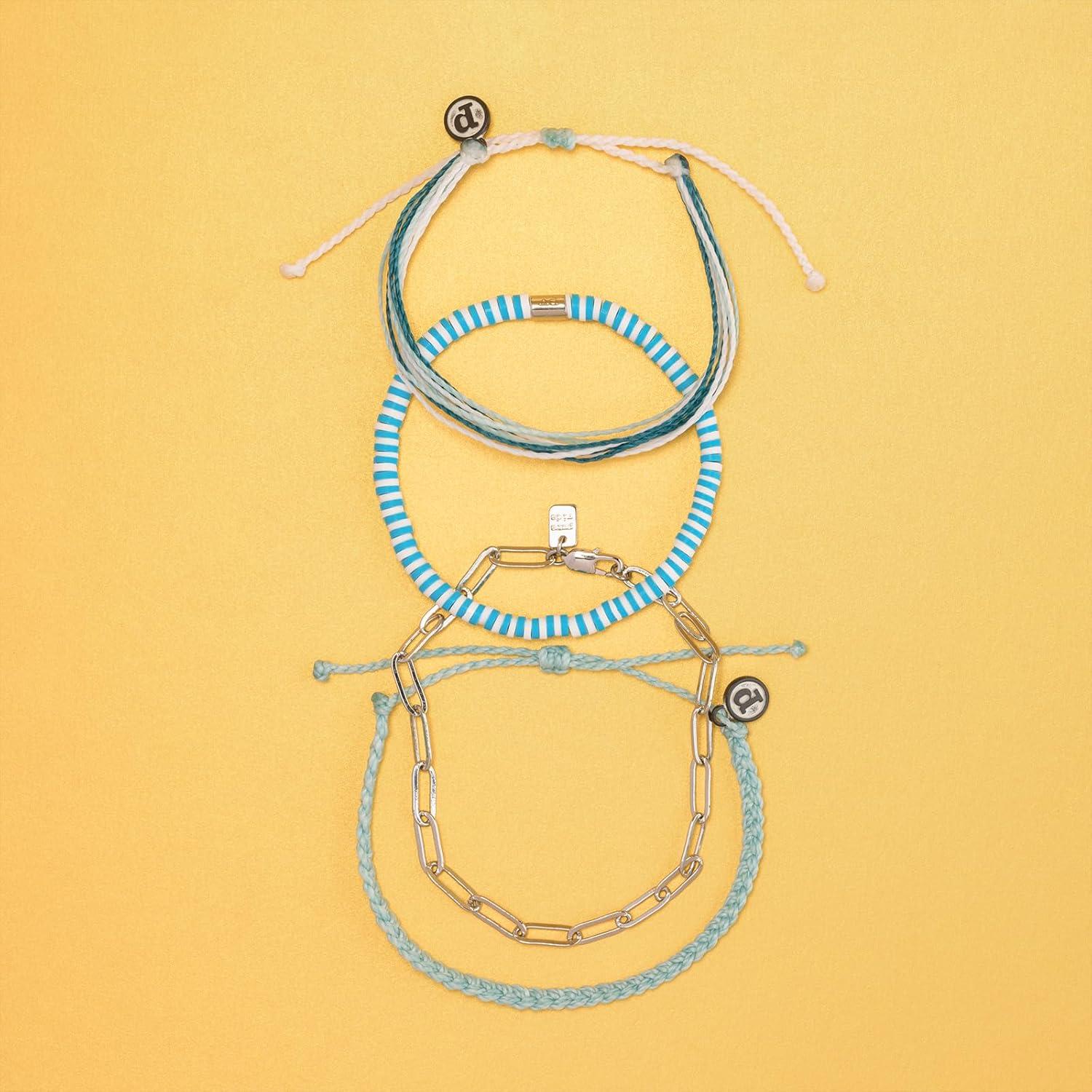imagePura Vida Bracelet Santorini Bracelet Stack 4 Stackable Bracelets for Women