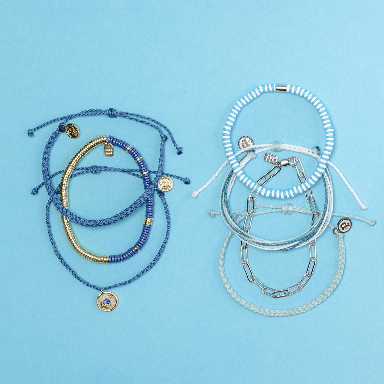 imagePura Vida Bracelet Santorini Bracelet Stack 4 Stackable Bracelets for Women