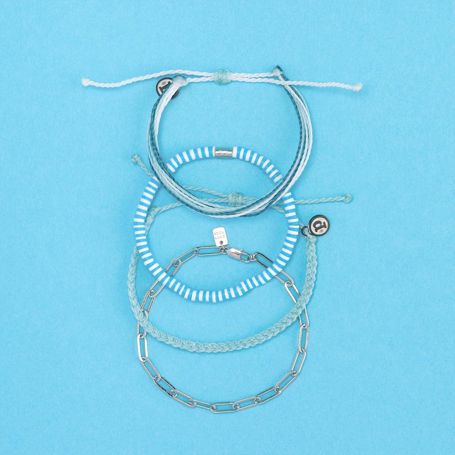 imagePura Vida Bracelet Santorini Bracelet Stack 4 Stackable Bracelets for Women