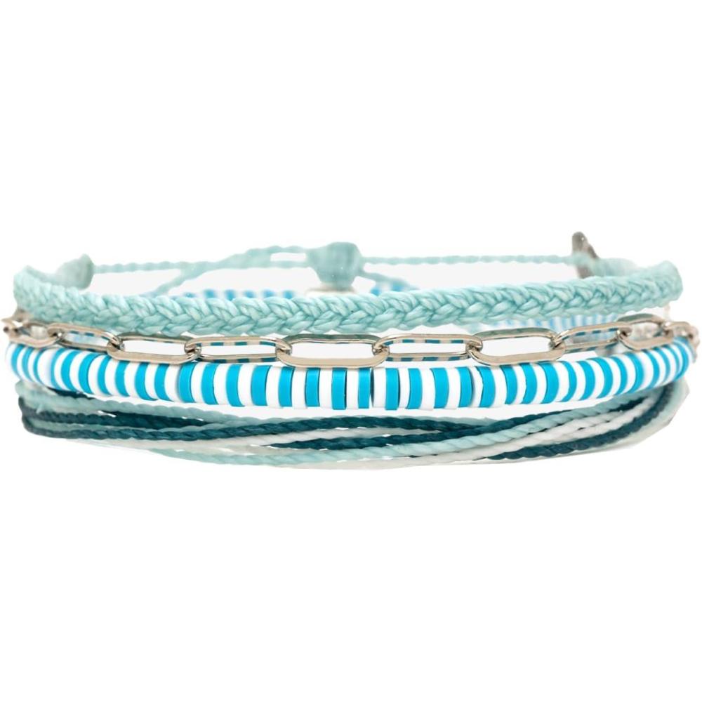 imagePura Vida Bracelet Santorini Bracelet Stack 4 Stackable Bracelets for Women